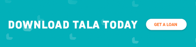 A banner with Tala text