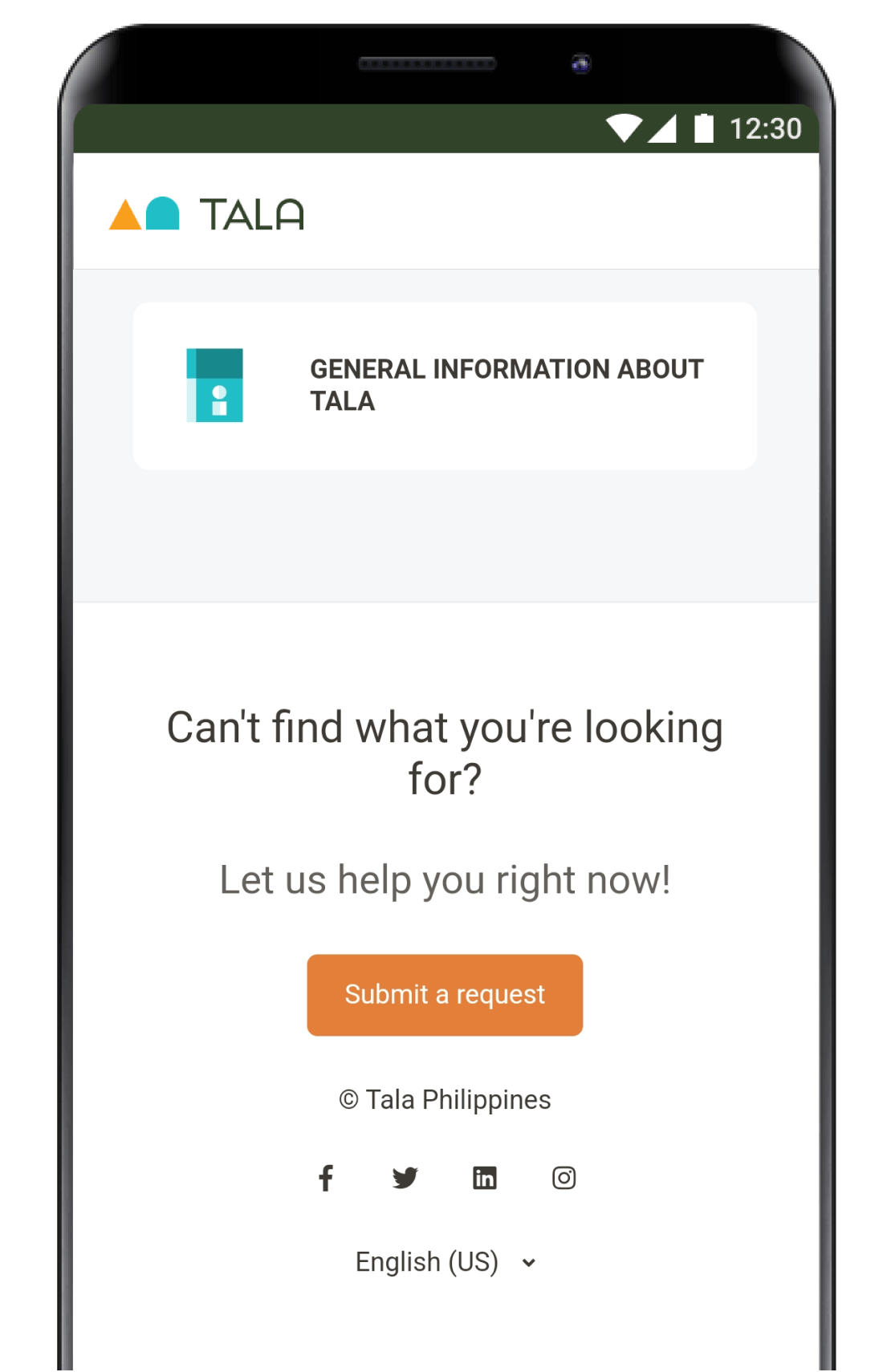 Raise Concerns Through Our Tala In-App Helpdesk! - Tala Philippines